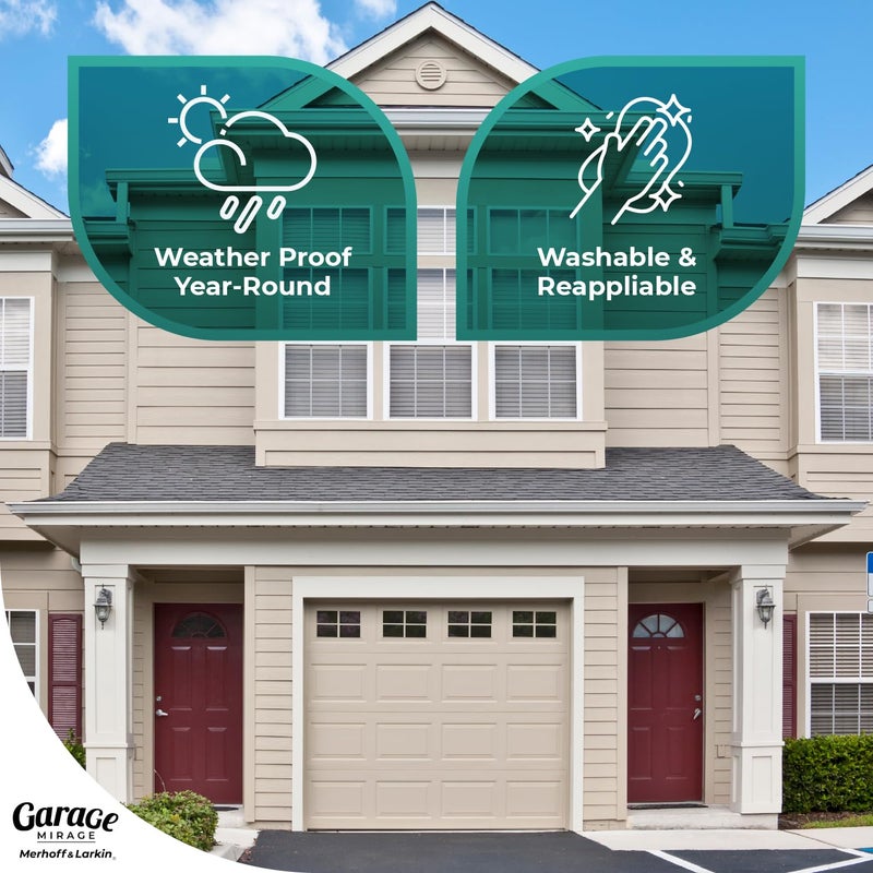Merhoff & Larkin Magnetic Garage Door Windows | Fits 1 Car Garage | Strong & Glossy Real Look | Decorative Black Window Decals | Magnets Hardware Set | Faux Kit | Perfect Decoration & Easy Installation Home Upgrade - Image 4